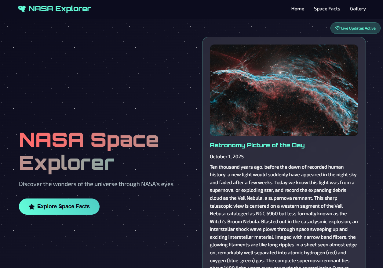 NASA Explorer Homepage